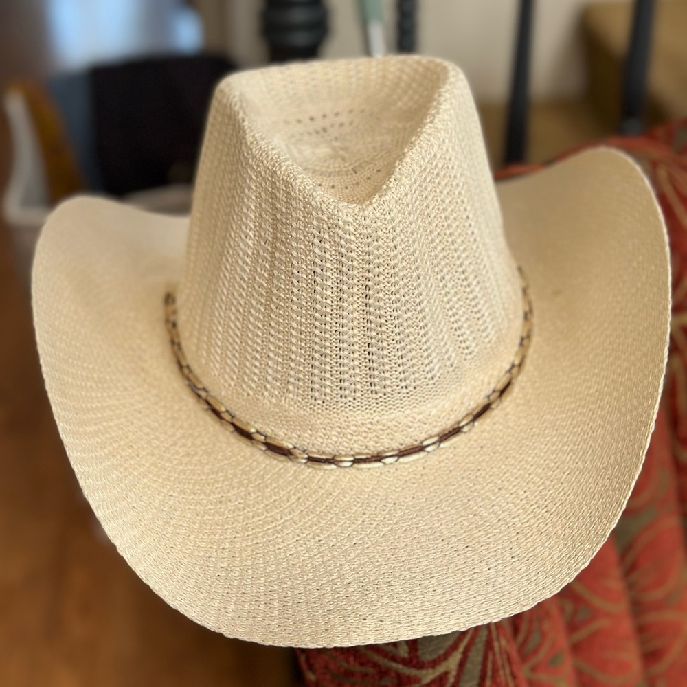 Tan Woven Cowboy Hat